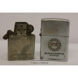 *Vintage Collectable 1949 Zippo Lighter Engraved FTR (Federal Telephone & Radio) [LQD106]