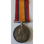 Queens South Africa Medal, no clasp, named to 85002 Gunner J.W. Hull, 14th Company W.D., Royal