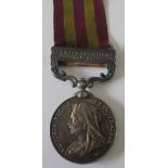 India General Service Medal 1895, clasp Punjab Frontier 1897-98 named to Sergeant A. Firman, 1st