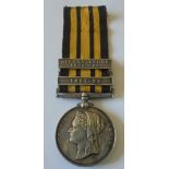 East and West Africa Medal, two clasps, 1897-98 and Sierra Leone 1898-99 named to 2299 Private E.