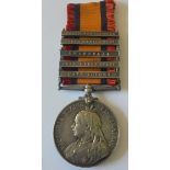 Queens South Africa Medal, five clasps, Cape Colony, Orange Free State, Transvaal, South Africa 1901