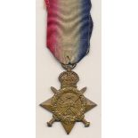 1914 Star impressed to 10375 Pte S. GREEN, 1/WORC: R. Twice wounded in action. Sold together with