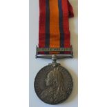 Queens South Africa Medal, clasp Cape Colony named to Mr. H.W. Penn, Imperial Military Railways. A