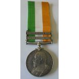 Kings South Africa Medal, two clasps, South Africa 1901 and South Africa 1902 named to 6271