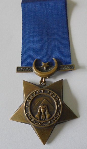 Khedives Star, dated 1882, the reverse engraved to ‘G.W. 1987, 1st Bn, The R.S. Regt.’ Private