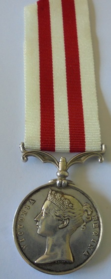 Indian Mutiny Medal, no bar, named to J. Hentson, Carpenters Crew, Indian Naval Brigade, HMPV