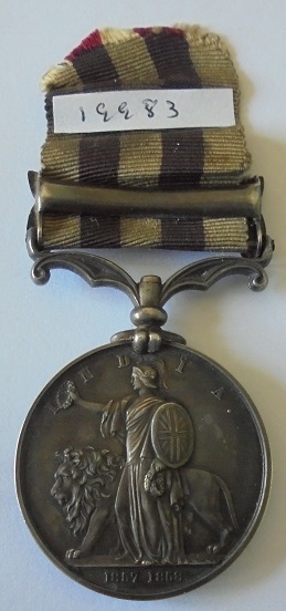 Indian Mutiny Medal, clasp Delhi, named to Andrew Wilson, 2nd European Bengal Fusiliers, who was - Image 4 of 4