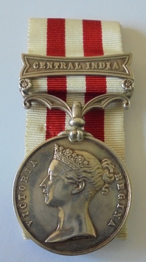 Indian Mutiny Medal, no bar, named to Major W.F. Eden. (the unit has been erased) Major, later