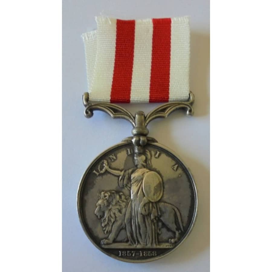 Indian Mutiny Medal, no clasp to Drummer D. McGuire, 29th Regiment. Daniel McGuire was born in - Image 3 of 4