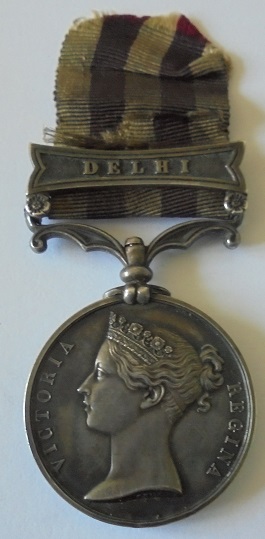 Indian Mutiny Medal, clasp Delhi, named to Andrew Wilson, 2nd European Bengal Fusiliers, who was - Image 2 of 4