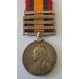 A Queens South Africa Medal to Corporal G. Pyner, Monmouth Royal Engineers, an interesting medal