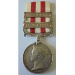 Indian Mutiny Medal, two clasps, Central India and Delhi, named to Corporal Michael Molony, 1st