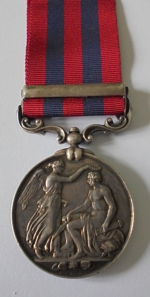 India General Service Medal 1854, clasp Burma 1885-7, named in engraved running script to 2703 - Image 3 of 4
