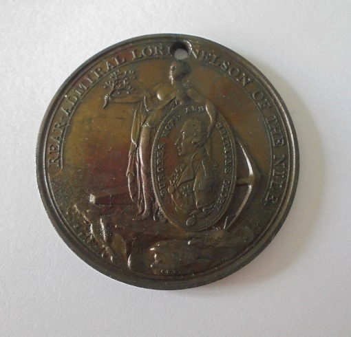 Davison’s Nile Medal in Bronze, suspension hole at 12 o’clock otherwise Extremely fine - Image 2 of 4