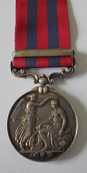 India General Service Medal 1854, clasp Burma 1885-7, named in engraved running script to 2703 - Image 4 of 4