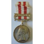 Indian Mutiny Medal, clasp Lucknow, named to Gunner John Roughton, 14th Battalion, Royal