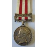 Indian Mutiny Medal, clasp Lucknow named to Corporal John Longden, 2nd Battalion, Rifle Brigade.