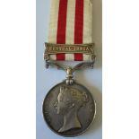 Indian Mutiny Medal, clasp, Central India, named to Assistant Surgeon R. Millar, 16th Regiment,
