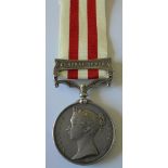 Indian Mutiny Medal, clasp, Central India, named to Richard Ing, 3rd Madras European Regiment.