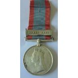 Afghanistan Medal 1878, clasp Ahmed Khel, named to Sepoy Gulab Singh, 8th Regiment Native