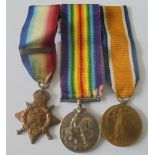 A Mons Star and Bar Trio to Private H. Gardner, 1st Battalion, Royal Warwickshire Regiment, a