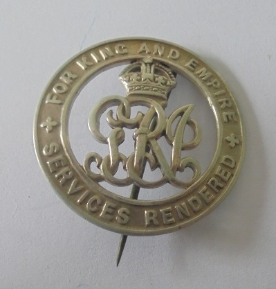 Silver War Badge No.B8364, awarded to Corporal Edward Cooke, who had been serving with the Labour