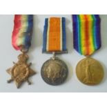 A Group of 4 medals to Corporal H.J. Hearn, 3rd Hussars. 1914-15 Star named to 26428 Private H.J.