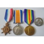 Corporal A. Ballard, Royal Berkshire Regiment. 1914-15 Star, British War Medal and Victory Medal all