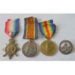 Private T. Cole, Royal Sussex Regiment. 1914-15 Star, British War Medal and Victory Medal all