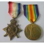 A Mons Star and Victory Medal to Private T. Frapple, 1st Battalion, Somerset Light Infantry. 1914