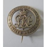 Silver War Badge No.B308754, awarded to Private Robert Witten of the Fusiliers, discharged due to