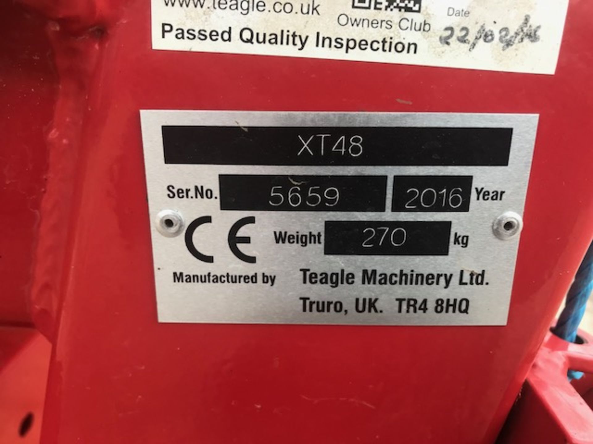 TEAGLE TX 48 2 BAG FERTILISER SPREADER (AS NEW) - Image 4 of 6