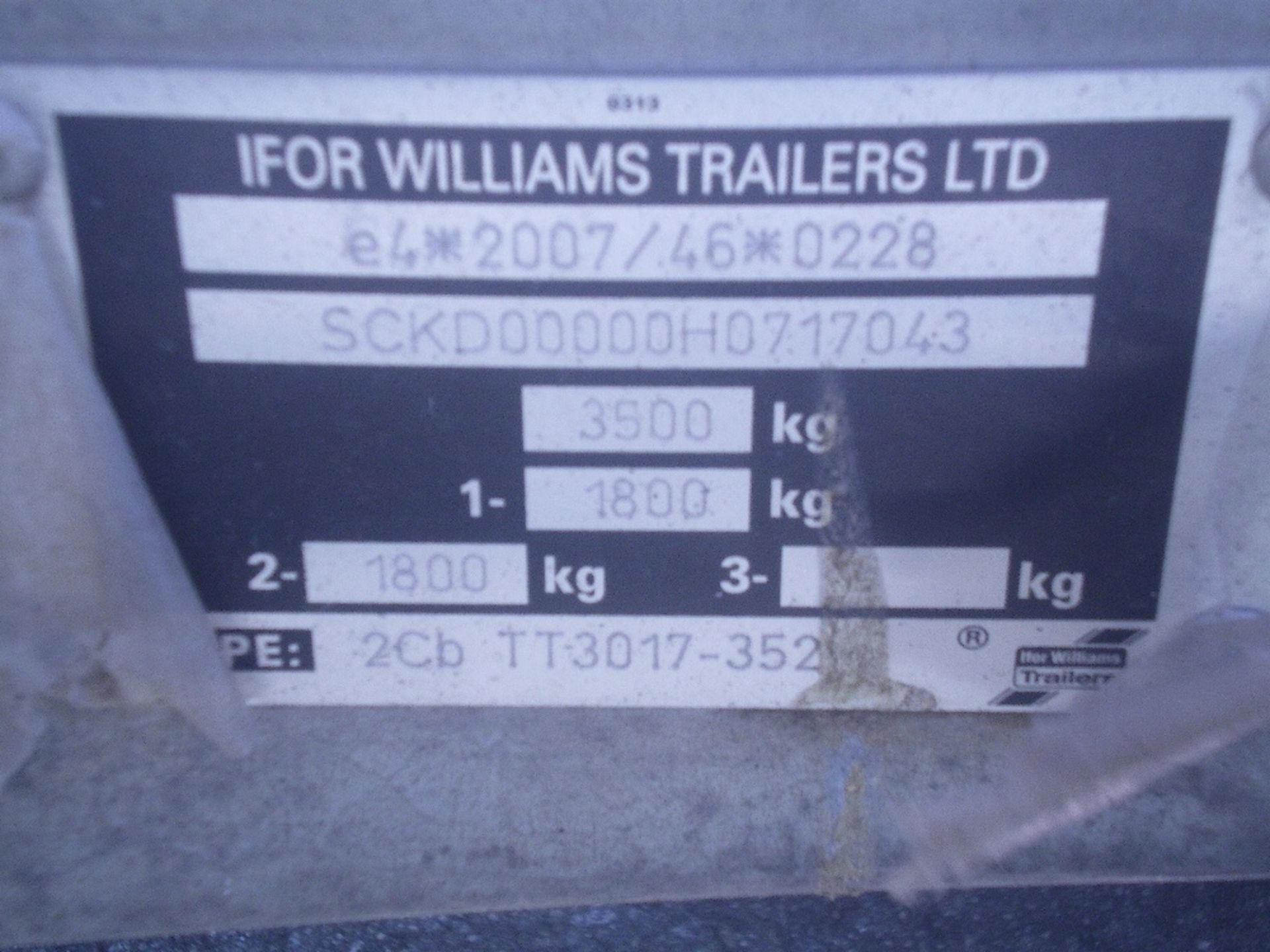 2017 IFOR WILLIAMS TIPPER TRAILER - Image 2 of 2