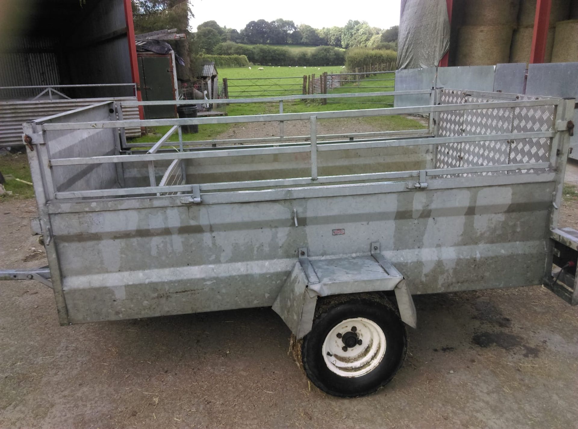 8FT x 4FT GALVANISED GAMIC TRAILER - Image 2 of 3