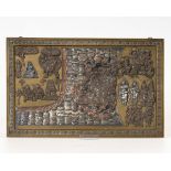 Relief mit mythologischer Szene.An Brass, Copper, and Silver Relief with Mythological Szenes,