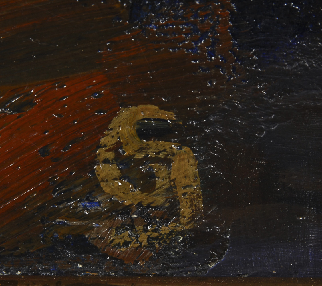 Monogrammist: Stillleben.Öl/Leinwand, rechts unten undeutlich monogrammiert. 72 x 50 cm, - Image 3 of 3