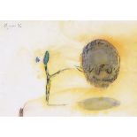 GRATZ, Harald Reiner: Ohne Titel.Aquarell/Kreide/Papier, links oben signiert/datiert: (19)96. 20 x