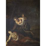 Altmeister 17.-18. Jahrhundert:"Venus und der entschlafene Adonis"Öl auf Leinwand, unsigniert, alt