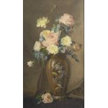 STIRL, Walter: Stillleben mit Rosen.Aquarell, rechts unten signiert/datiert: 1888, verso