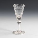 Barockes Kelchglas.Thüringen oder Sachsen, um 1770. Farbloses, minimal manganstichiges Glas. H16,5