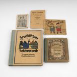 5 Kinderbücher.1903-1924. 10 x 7,5 - 21 x 17,5 cm. Bücher und Heftchen, darunter:"Die kleine Anna.
