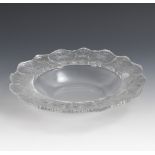 Schale "Honfleur", LALIQUE.René Lalique, Wingen-sur-Moder, 20. Jahrhundert, signiert. Farbloses,