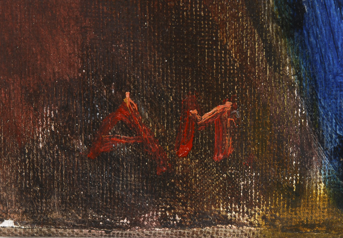 MEDVEDEV, Andrei: Selbstporträt als Christus auf dem Esel.Öl/Leinwand, links unten monogrammiert, - Image 3 of 3