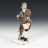 Bergmann mit Triangel, MEISSEN.Schwertermarke, Jahreszeichen 1959, 1. Wahl. Modell-Nr. 1341, aus