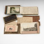 3x Album Amicorum.1817 bis 1849. 1 gebundenes Buch, 2x lose Stammbuchblätter-Sammlungen, 2x