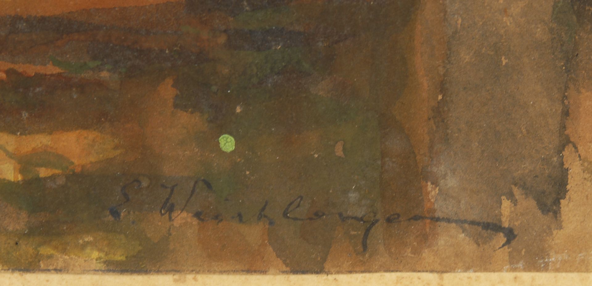 WEICHBERGER, Eduard: Waldinneres.Aquarell, rechts unten signiert. 20 x 26 cm, verglaster - Bild 3 aus 3