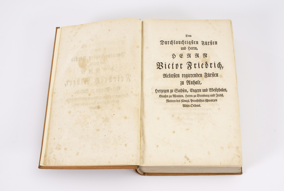 Lentzii, Samuelis: Historisch-Genealogische Fürstellung des Hauses Anhalt."Samuelis Lentzii - Image 4 of 5