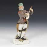 Bergmann mit Laute, MEISSEN.Schwertermarke, Jahreszeichen 1967, 1. Wahl. Modell-Nr. 1342, aus