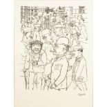 GROSZ, George: "Vollkommene Menschen".Lithografie auf Japanpapier, in der Platte signiert, Blatt 2