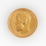 5 Rubel, Russland 1899.Porträt Nikolaus II., 4,3 g. Zustand: SS+- - -18.00 % buyer's premium on